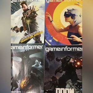 A total of four game informer magazines z